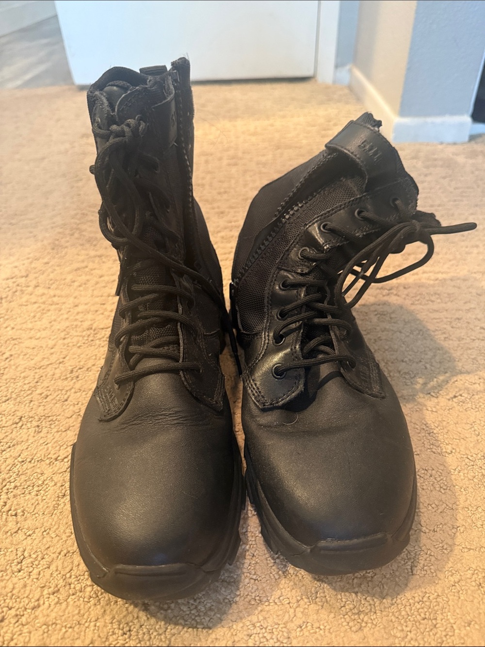 5.11 Tactical Black Lace-Up Zipper Boots
